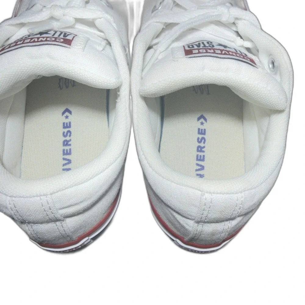 Converse All Star Unisex Kids Low Top Lace-Up Sneaker White Youth Size 3
